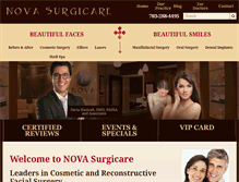 Tablet Screenshot of novasurgicare.com